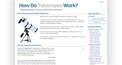 Desktop Screenshot of howdotelescopeswork.com